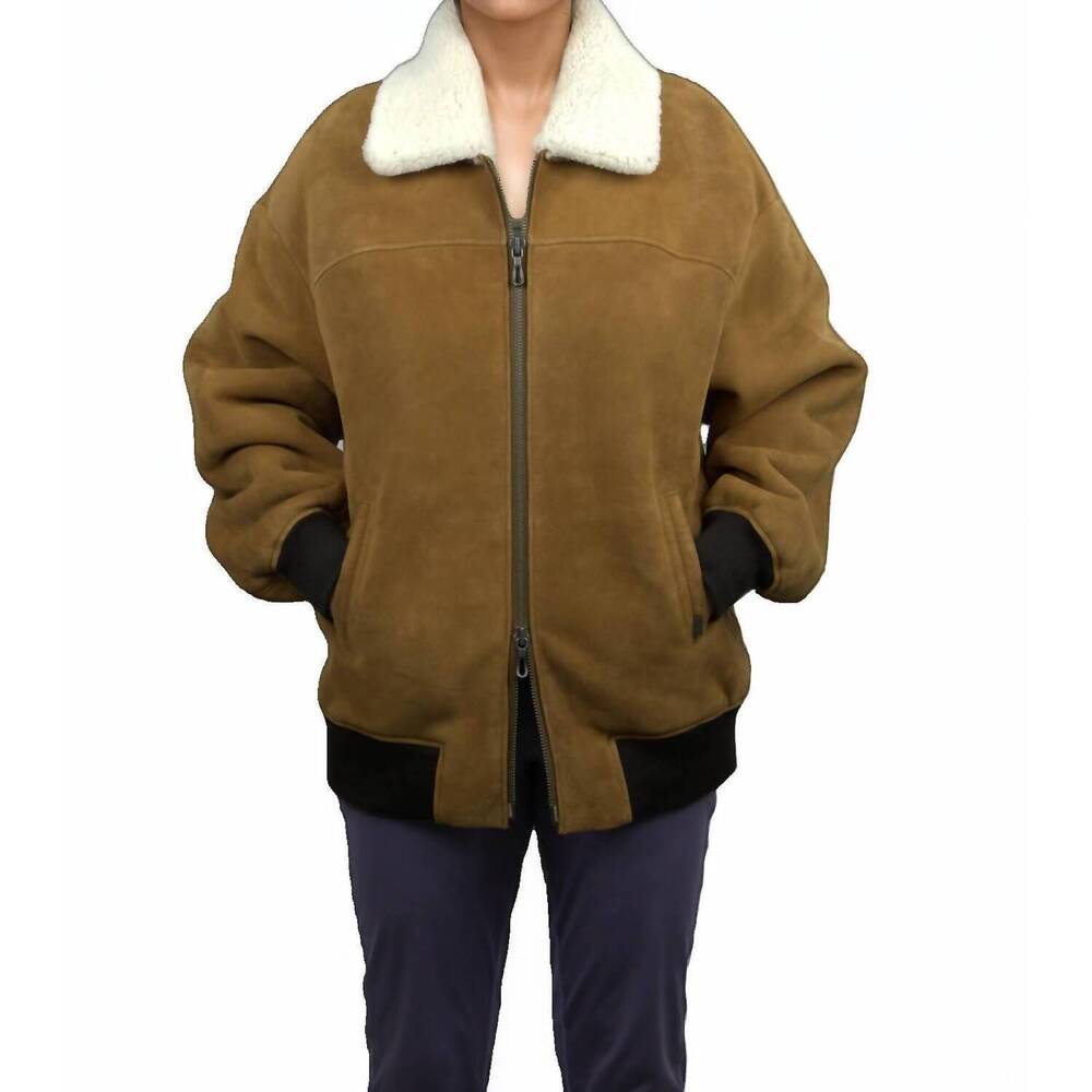 NEW LUSSO BENI hope bomber jacket in whiskey